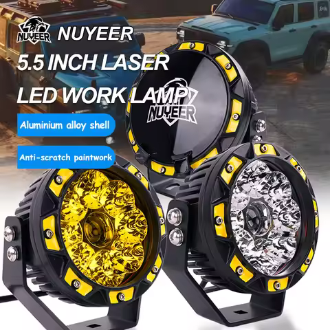 5 inch Super Bright 60W LED Work Light 6000K 12-24V Offroad Driving Light Projector Spot Lamp IP68 W