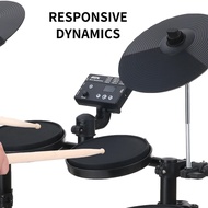 ❦Electric Drum Set 8 Piece Electronic Drum Kit for Adult Beginner with 144 Sounds Hi-Hat Pedals P┲