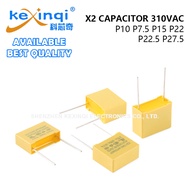 (1~10pcs) X2 Safety Capacitor 310VAC 1UF 2.2UF 0.1UF 0.22UF 0.047UF 0.56UF 0.82UF 0.022UF 1.5UF