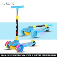 Adjustable Height LED Flash Light Scooter Kid 3 Wheel (5cm) Scooter Tricycle Bike
