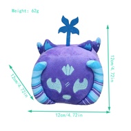 [GIO Store] 🌟🌠Blox Fruits🌟🌠 Roblox Blox Fruits Game Plush Toy Fruit Leopard Pattern Box Plush Toy So
