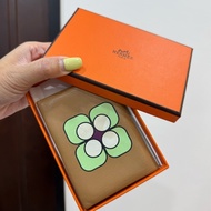 HERMES 愛馬仕 Calvi  duo  彩繪 卡包 卡片夾 卡夾 皮夾 錢包 零錢包