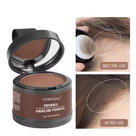 Fluffy Hairline Powder Concealer Temporary Hair Fibers black Hair Root Cover Up Gray Coverage Hairli