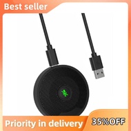 For Video Conference Gaming Chatting Compatible UM10 USB Conference Microphone 360° Omnidirectional 