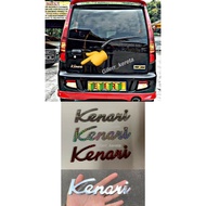 💥READY STOCK💥Emblem Boot Belakang Tulisan Kenari Perodua Kenari Aerosport