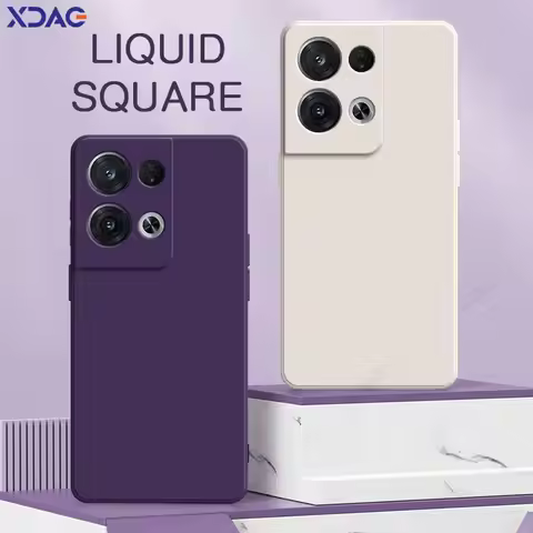 Square Liquid Silicone Cases for OPPO Reno 7 8 Pro Plus Lite SE 7Z 8Z 8T 5G 360 Protective Phone Cov