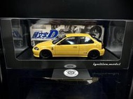【收藏模人】Ignition Model 頭文字D Honda CIVIC EK9 Type R IG3541 1/18