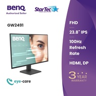 BenQ GW2491 | Home and office Monitor (23.8") 100Hz Full HD 1080P Eye-Care Monitor