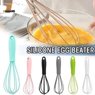 Stainless Steel Colorful Silicone Egg Whisk/ Manual Rotary Cream Butter Mixer/ Kitchen Cooking Baking Gadgets