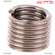 yizhuoliang 50Pcs Wire Thread Insert M6 X 1.0 1.5D Insert Helicoil Wire Thread Repair Insert