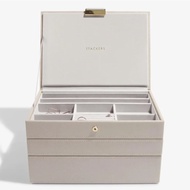 STACKERS Classic 3-in-1 Jewellery Organiser Box Set (9-Section Statement Layer)