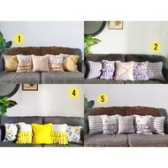 40x40 Sofa Cushion Cover Set + Ruffle Cushion Cover