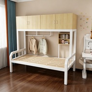 Upper cabinet, lower bed, combination bed, high-low bed, single-layer bed,household wrought iron bed