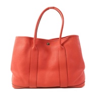 HERMES Negonda皮革Garden Party PM銀扣手挽袋Bougainvillier