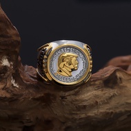 Ring Two-Color Hip Hop Jewelry Men's Jewelry 1.6