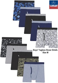 Hanes® Boys Tagless ComfortSoft Boxer Briefs Assorted Size S M L XL กางเกงในเด็กผู้ชายผ้าฝ้าย ทรงบ็อ