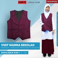 Indah Pesona School Uniform Vest - Maroon/Size S-6XL