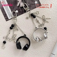 JUSTODO Music Headphone Bag Charms, Hanging Bag Decoration Headphone Charms, Y2K Phone Strap