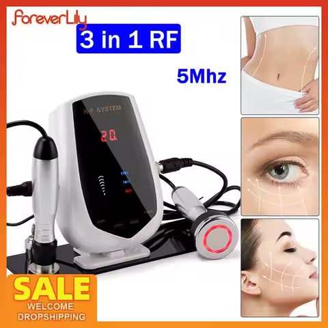 5MHz RF Tripolar Beauty Face&Eye&Body Radio Frequency Device Skin Rejuvenation Tightening Lifting Ey