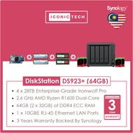 Ironwolf Pro 40TB ~ 112TB Synology Diskstation DS923+ 64GB ECC