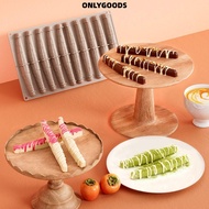 ONLYGOODS Vanilla Pod Mold, 10-Cell Design Non-Stick Chocolate Mold, Premium Heat Resistant Reusable