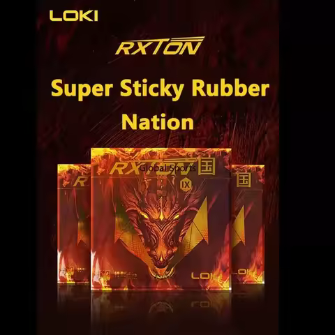 Original LOKI RXTON IX Table Tennis Rubber National Sticky Ping Pong Rubber Sheet RXTON 9 Blue Spong