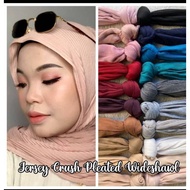 BORONG SHAWL COTTON JERSEY PLEATED IRONLESS