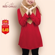 QAYRAA P3 BUDAK Muslimah Jersey Plain - Size: 22-32 /Black/Red/Dusty Rose/Grey/Blue/Purple/Green/Mar