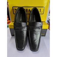 AUTHENTIC Natasha Bower Men's Black Shoes (Men School Shoes Office Leather Pvc)