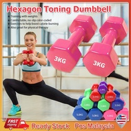 1pcs Hexagon Dumbbell Pilates Toning Dumbbell Weigh Training Fitness Neoprene Dumbells Ladies Dumbbell Set