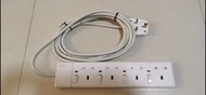 Schneider Extension Power 4 Sockets with 2.9m Cable，施萊德 4位拖板電掣電源插座 連13A插頭 電源綫長2.9米 香港英國制式獨立開関掣 拖板拖把排