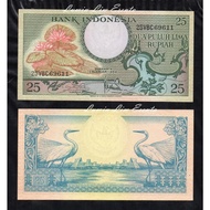 Terbaru Per 1 Lembar Uang Kuno Indonesia 25 Rupiah 1959 Unc Mulus