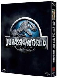 二手《侏羅紀世界》3D+2D+DVD+電影手冊三牒鐵盒收藏版藍光BD(傳訊公司貨)(星際異攻隊2.星際過客)克里斯普瑞特