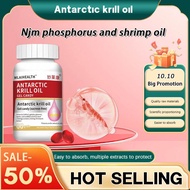 [Halal ]Antarctic Krill Oil Omega-3 Softgels Astaxanthin Cardiovascular Health Nutritional Supplemen