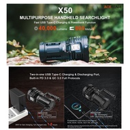Acebeam X50 Senter Led 40000 Lumens 800 Meter Multipurpose Flashlight
