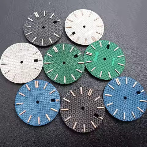 High-Quality 31.8MM Diameter Single Calendar Watch Dial Luminous Dial For NH34 NH 35 NH36 NH70 Movem