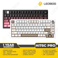 Leobog HI75C PRO - 3 Mode Wired/Bluetooth/2.4G - Mechanical Keyboard 75% - Aluminum - Gasket - RGB