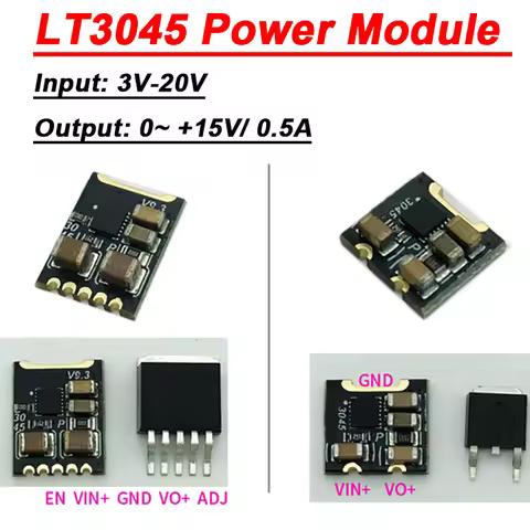Mini LT3045 Power Module Replace LT1963 78MO5 LT1117 TO252 Linear Voltage Regulator 5V 12V 15V RF Am