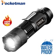 3800LM XM-L T6 Q5 E17 LED Flashlight zoom torch waterproof flashlights 3mode 5mode led Zoomable ligh