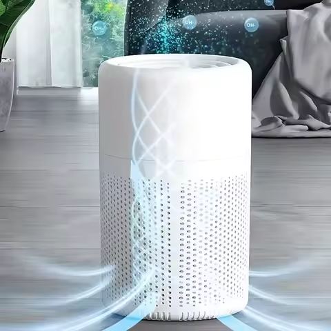 Air Purifier Smoke Odor Negative Ion Generator Household HEPA Air Purifier Efficient Purifying Air F