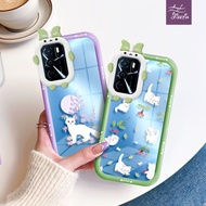 PUTIH Cherry White Cat Casing ph Strange Shape for for OPPO A1K A3/S A5/S A7/N A8 A9/X A1/S/X A12/E A15/S A16/E/K/S A17/K 4G/5G soft case Cute Cute Girl Plastic Mobile Phone