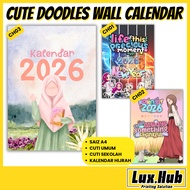 Calendar 2026 Malaysia | Kalendar 2026 with School Holiday | Kalendar Kuda 2026 | Wall 3D Aesthetic 