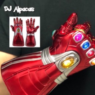 LED Iron Man Gloves Infinity Gauntlet Hulk Thanos Kid Adult Gloves Cosplay Endgame Arm Arms Mask Superhero Weapon Party Props