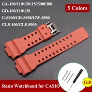 Watch Strap Replacement Waterproof for Casio G-Shock GA-110 GA-100 GD-100/110/120 Men Sport Replacement Resin Bracelet Strap
