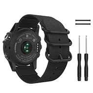 MoKo Band for Garmin Fenix 3 Watch, Fine Woven Nylon Adjustable Replacement Strap with Connecting...