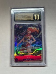 CGC 黑金10 One piece 海賊王 娜美 鑑定卡 10分 PSA