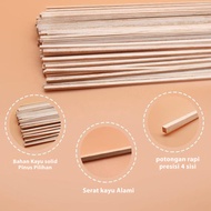(10PCS) Pine Wood Sticks 3mm x 3mm x 1000mm Rectangular Wooden Sticks 1M Wooden Sticks Craft Materia