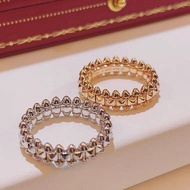 วิลโลว์เล็บแหวนเงินแท้925ชุบทอง18K วิลโลว์เล็บแหวนกุหลาบแหวนทอง