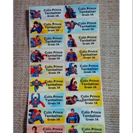 Superman Label name sticker label name waterproof