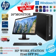 HP Z240 WORKSTATION PC DESKTOP INTEL XEON 6TH GENERATION SKYLAKE 16GB DDR4 RAM 256GB SSD